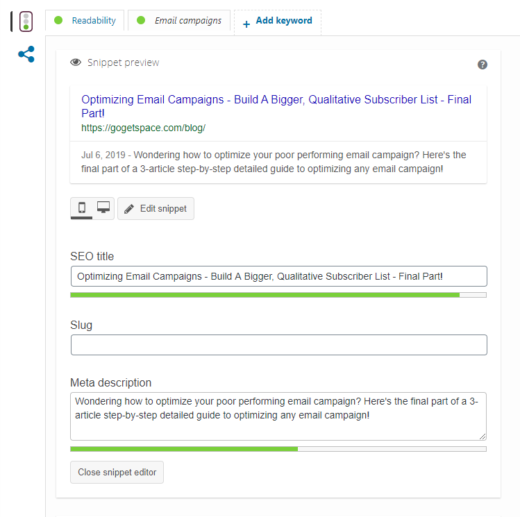 Meta Data and Title Tags